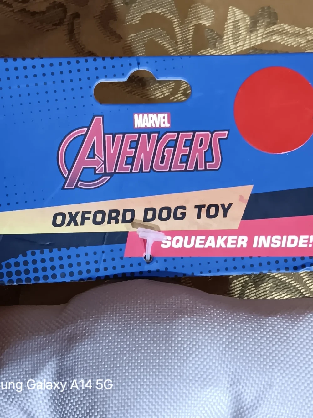 Marvel Avengers Thor Plush Dog Toy - White, Brown & Blue